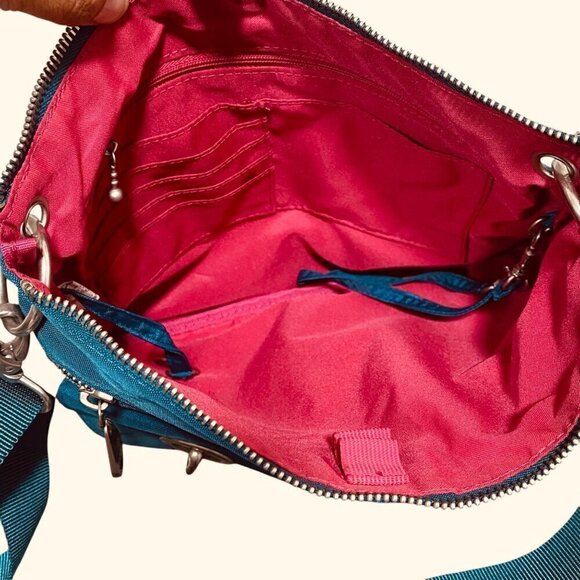 Baggallini Modern Everywhere Slim Crossbody in Turquoise Blue - Picture 9 of 9